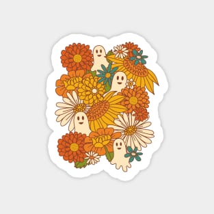 70s Boo Floral - Harvest Sticker